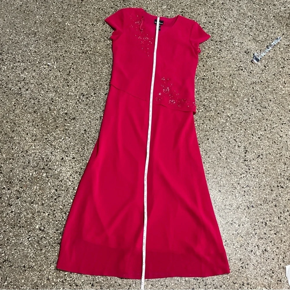 Positive Attitude Vibrant Pink Maxi Dress Size 10 - Picture 12 of 13